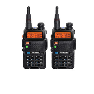 Kit 2 Unidades Rádio Comunicador Dual Band Uhf Vhf Uv-5r HT Fm Fone em Oferta na Shopee