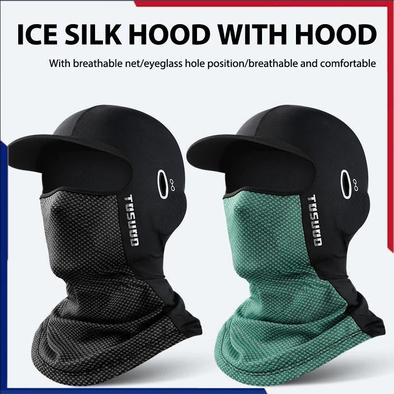 Balaclava De Verão Para Uso Ao Ar Livre , Bonés De Ciclismo Masculinos , Proteção UV , Máscara Facial Completa Motocicle em Oferta na Shopee