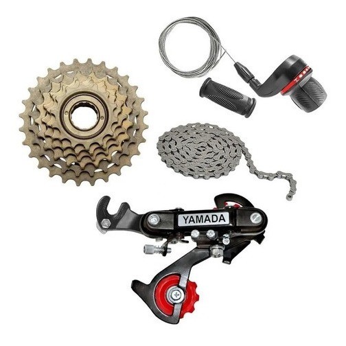 Kit 6 Marchas Yamada Traseira Bicicleta Aro 20 Cross Bike em Oferta na Shopee