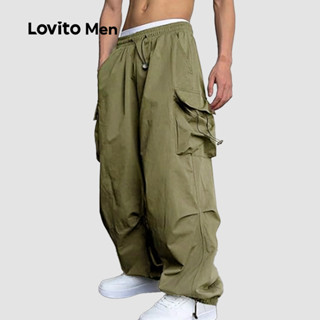 Lovito Protótipo Casual com Bolso Estrutura de Bolso Cordão para Todas As Estações Verde militar LNE118050 em Oferta na Shopee