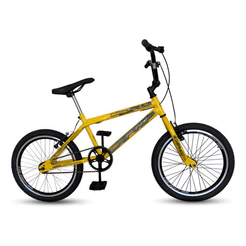 Bicicleta Aro 20 Cross Cripto Bmx Freestyle Pneu Preto Amarelo/Amarelo
