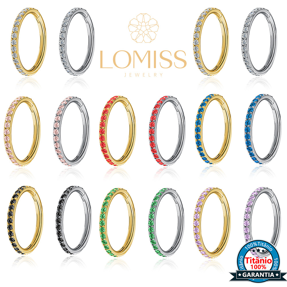 Piercing Nariz Argola Clik Titânio Zircônias Colorida Cravejada Orelha Tragus Septril Rook Conch Boca Cultura do Marina em Oferta na Shopee