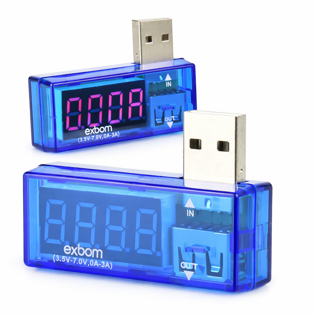 Testador de Voltagem e Amperagem USB Exbom Modelo UTS-02