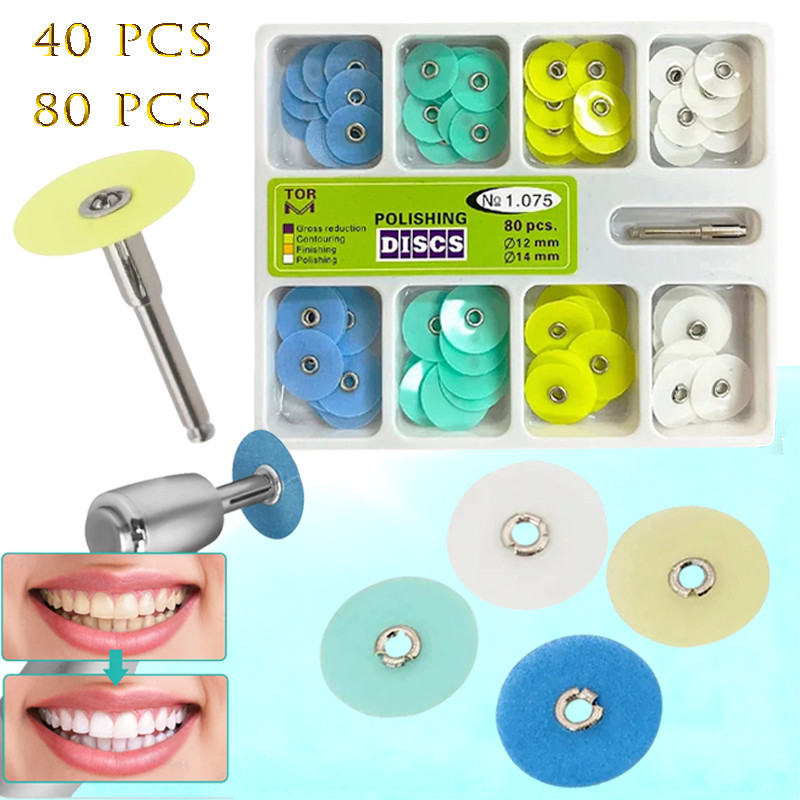 40/80pcs Discos De Polimento Lixa Materiais Conjunto De Listras De Mandril NO . 1075