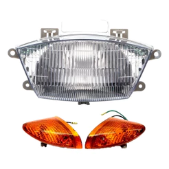 Bloco Óptico Biz 100 Farol C/piscas Amarelos 1998 Até 2005