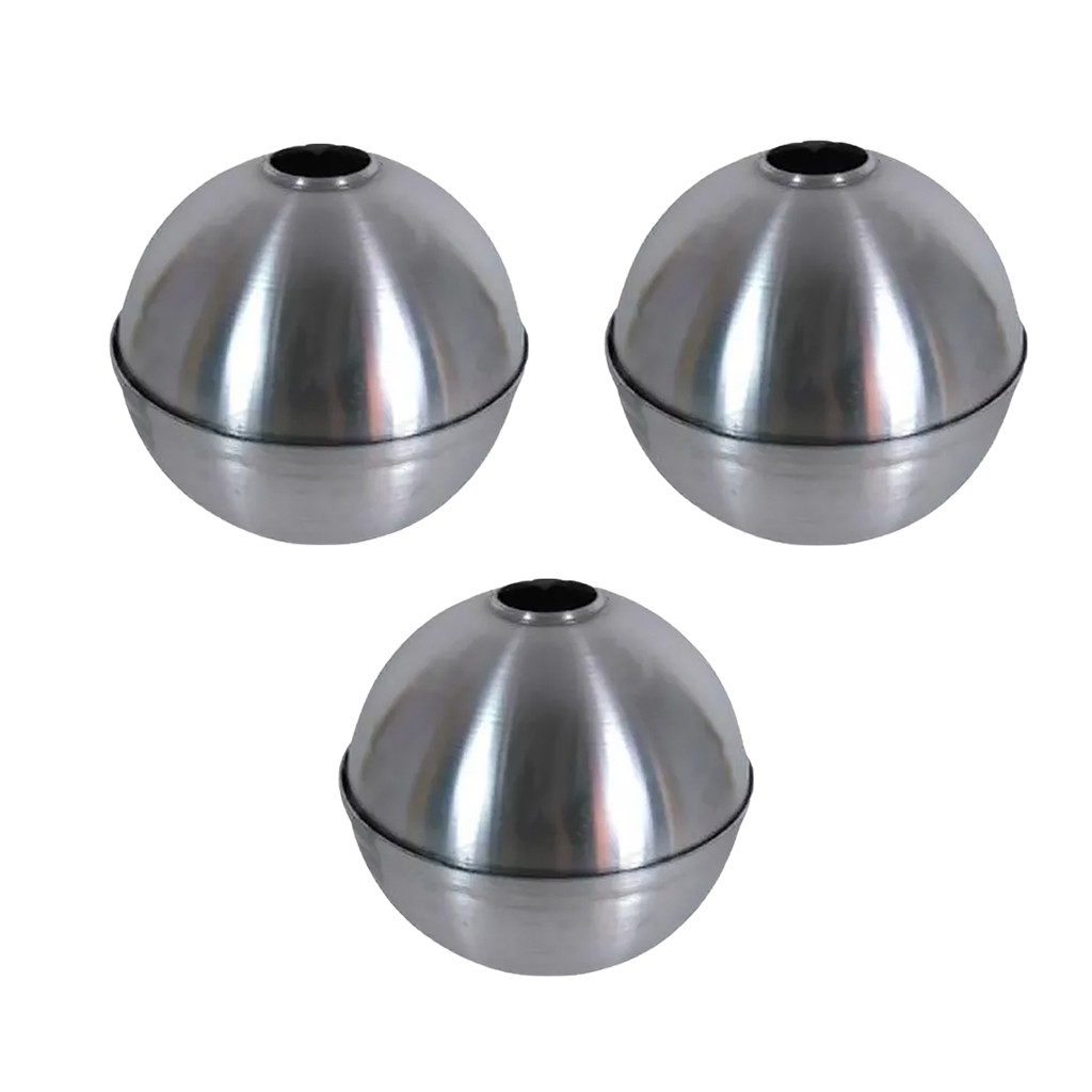 Kit 3 Forma Esfera Alumínio 07Cm