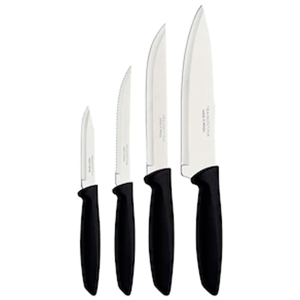 Conjunto de Facas 4 Peças Plenus em Aço Inox e Polipropileno Tramontina