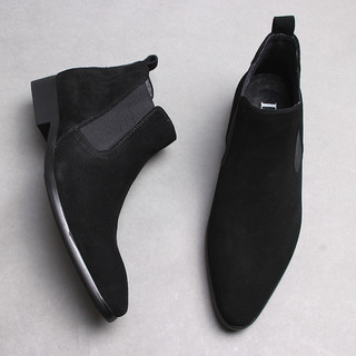 Martin botas masculinas botas de couro de inverno de alta qualidade Chelsea botas masculinas botas curtas de lã britânic