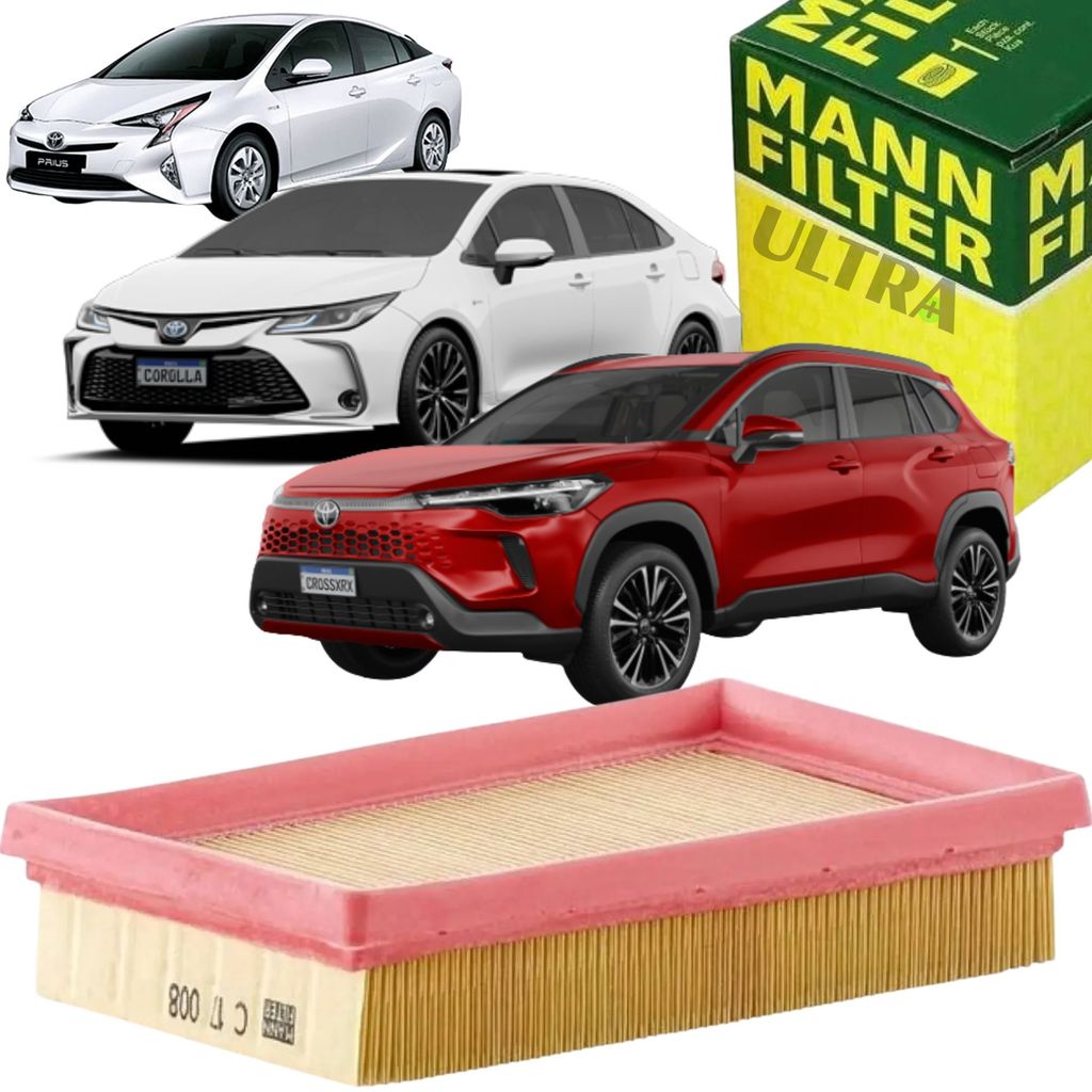 Filtro Ar Toyota Corolla / Corolla Cross / Prius - 1.8 16V Hybrid (Mann-Filter C17008)