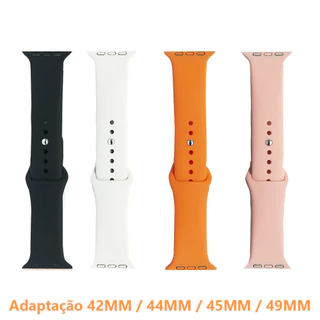 Pulseira De Smartwatch Relógio Inteligente Silicone Multicolorido Simples 42mm 45mm 49mm Para W59/W6