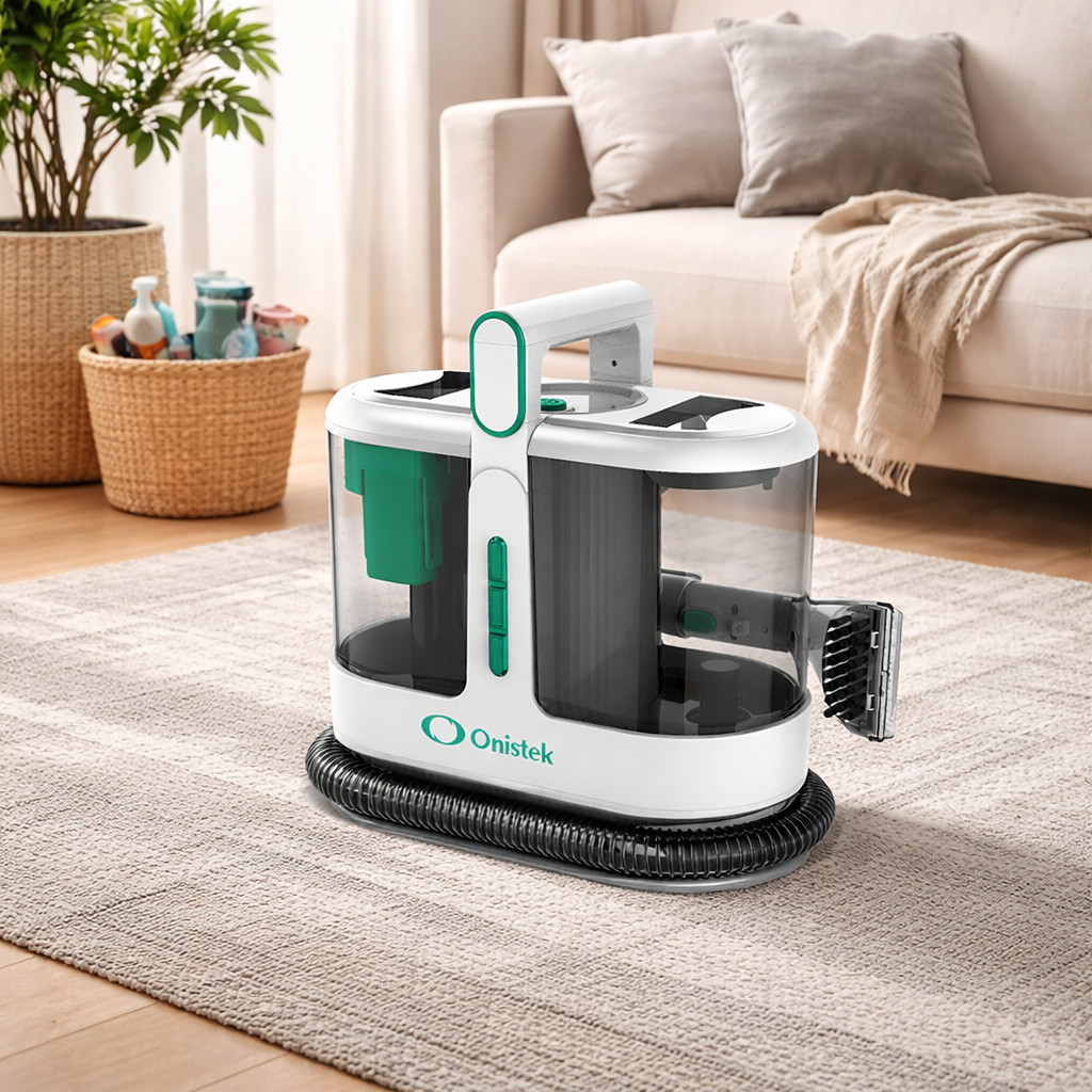 Extratora de Sujeira 1400W Portátil Limpa Sofá Tapete Estofado Cortina Banco de Carro ON-LV305 em Oferta na Shopee