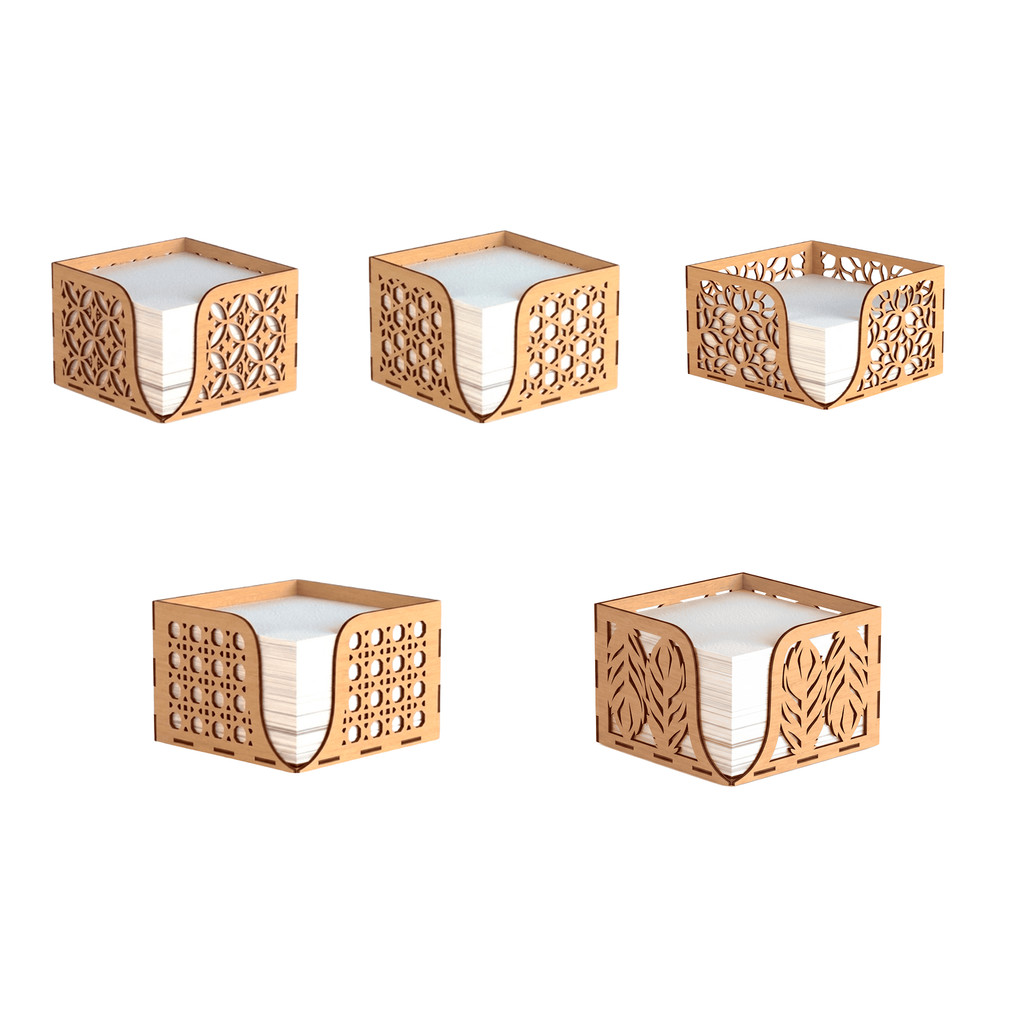 Kit 5/10/15/20 Porta Guardanapos Arabesco em MDF Artesanal Quadrado