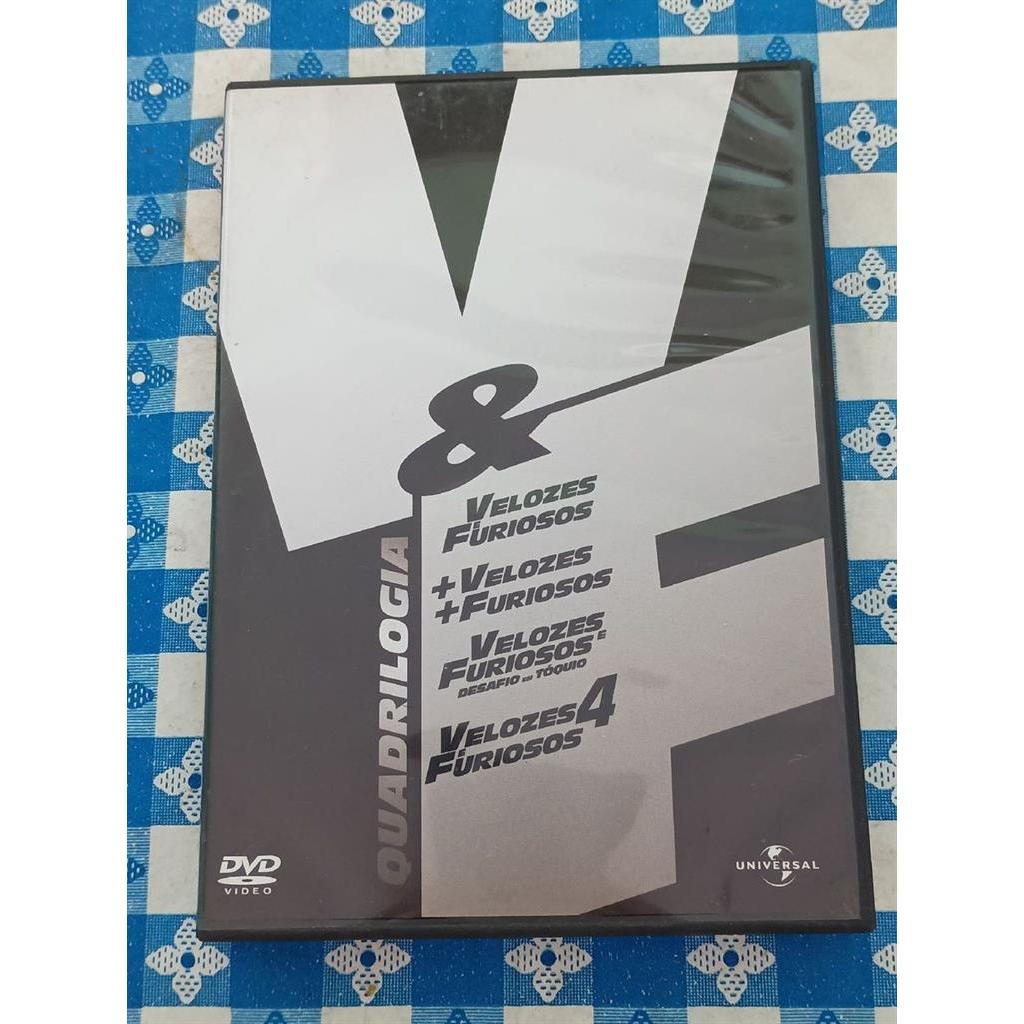 DVD Quadrilogia Velozes & Furiosos (Box 4 DVDs) direção Rob Cohen, John Singleton e Justin Lin