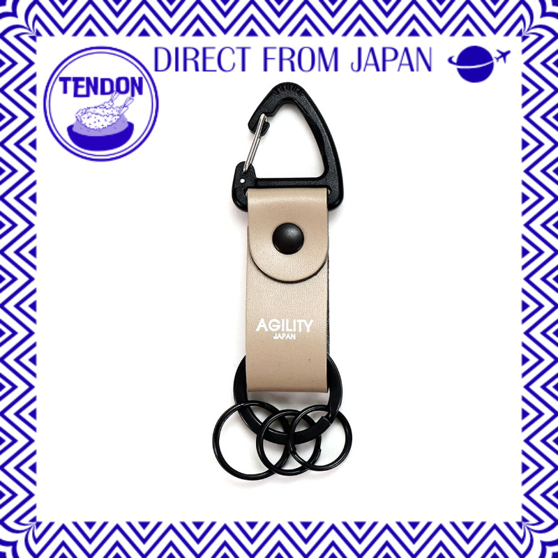 [Qualidade japonesa]AGILITY affa "Melange Keyholder" chaveiro carabina resistente à água argola para chaves pendurar