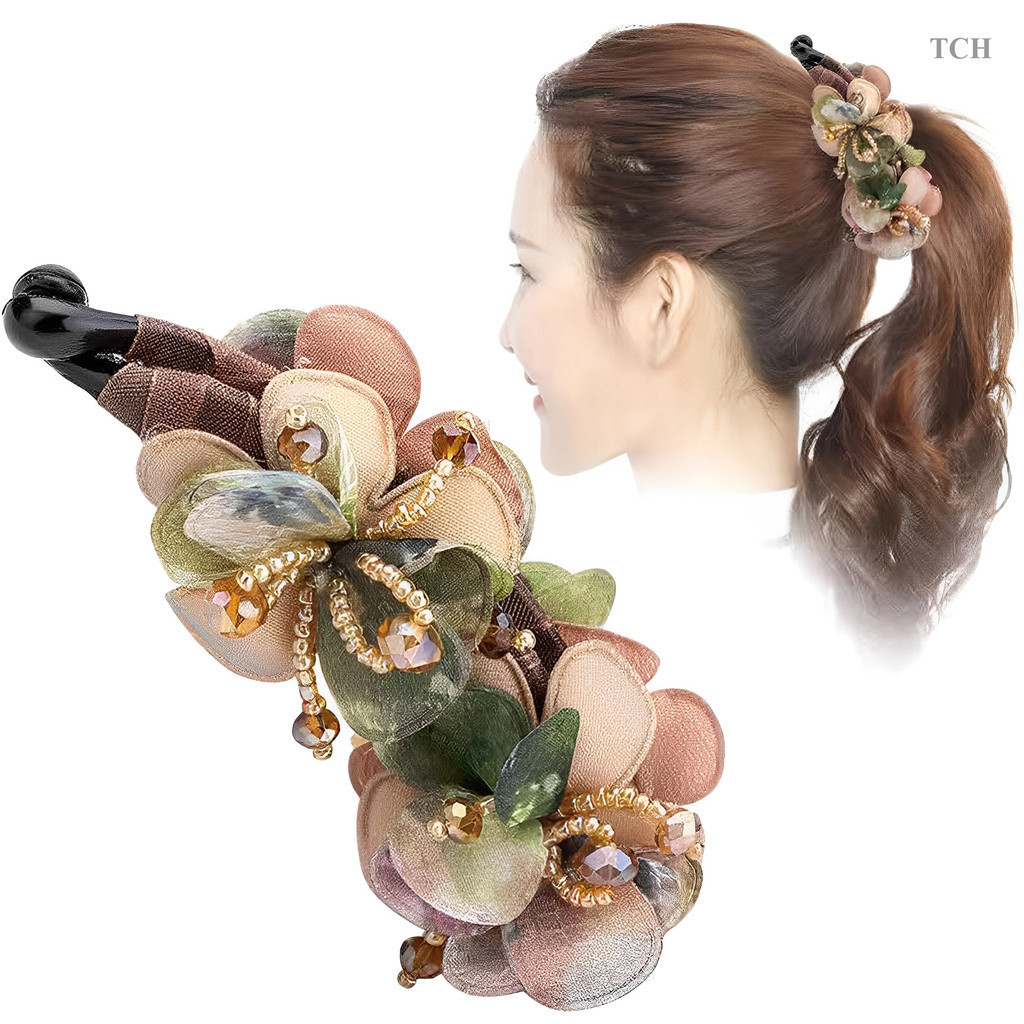 TCH Coreano Banana Clipe Cocar Superior Hairpin Adulto Rabo De Cavalo Anti-Deslizamento Elegante Simples Torção Vertical