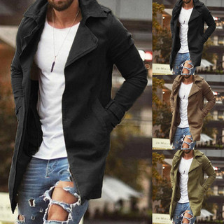 2020 Nova Primavera Trench Coats Masculino Outono Jaqueta Ao Ar Livre