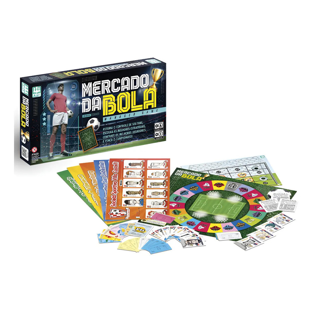 Mercado da Bola Jogo Futebol Negociação Estratégica 8+ Nig