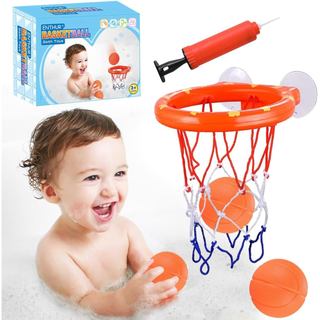 Brinquedo de Banho Divertido, Conjunto de Cesta de Basquete e Bolas para Meninos e Meninas, Brinquedos de Banho para Cri