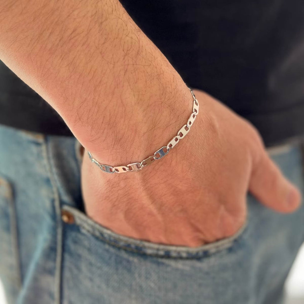 Pulseira Masculina Chandon em Aço Inox Prateado