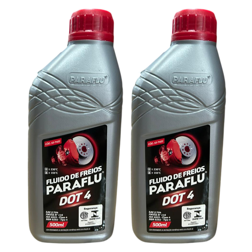 2 Fluido de Freio Dot 4 500ml Paraflu 107402