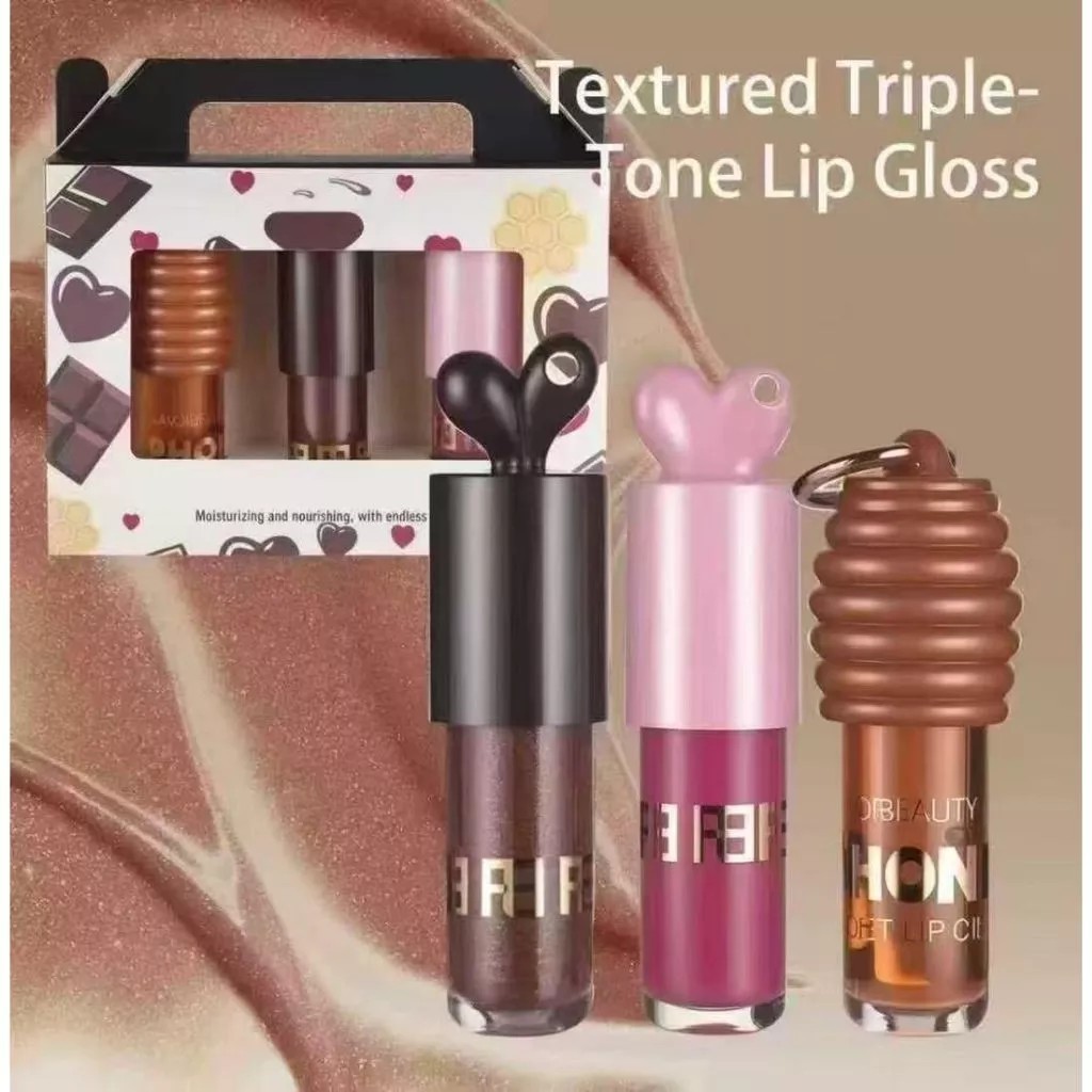 Kit 3 Franciny Ehlke Glosslicious Gloss Labial 3 Unidades (Lábios De Cereja, Lábios Suculentos, Lábios De Biscoito)