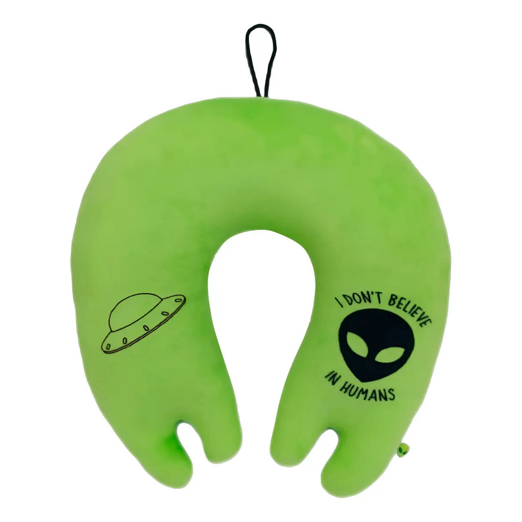 Encosto De Pescoço Et Alien Almofada Viagem Cor Verde-limão