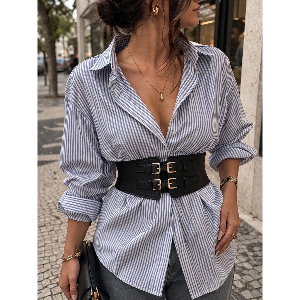 Cinto Fivela Dupla Gotico Feminino Corset Espartilho