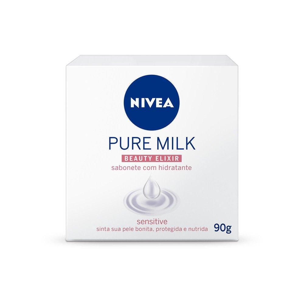 Sabonete em Barra NIVEA Pure Milk Sensitive 90g em Oferta na Shopee