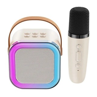 Alto-falante Bluetooth Karaoke com Microfone, Luzes LED e Diversão para Toda a Família Al…
