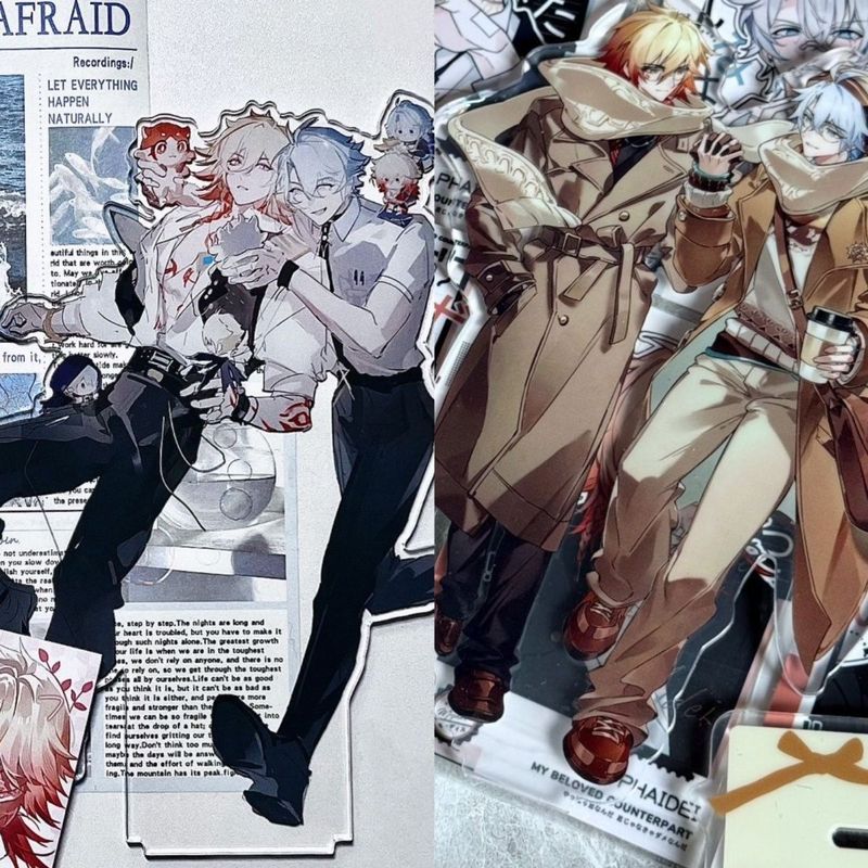 2 Pçs/Set 2026 NeiKos496 Khaslana Phainon Suporte Acrílico Mydei‌ Figura Exibição Jogo Coleção Mesa Decoração Ornamento 