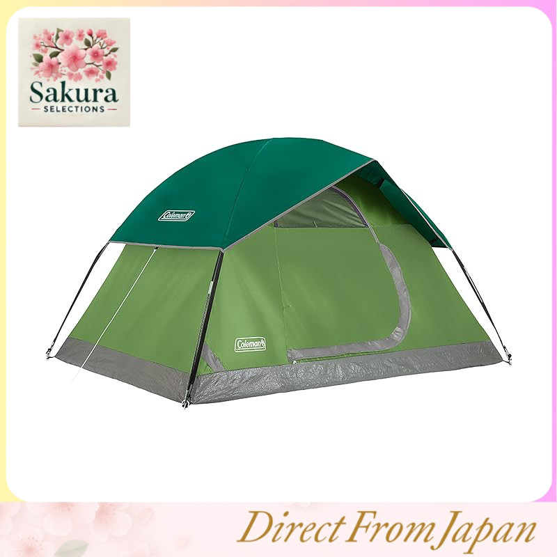 Coleman Sundome Camping Tent with Easy Setup, WeatherTec Floor, Rainfly, Ventilation, and E-Port – Available for 2 to 6 Persons