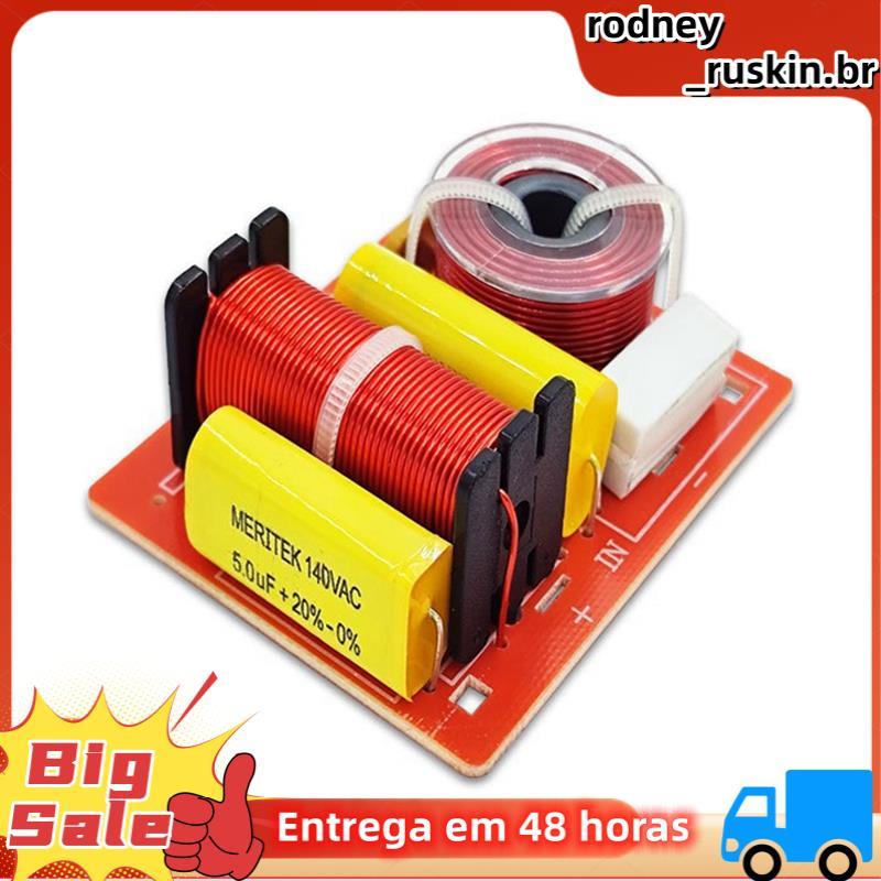 1 Pçs Alto-Falante 2 Vias Placa De Áudio Divisor Freqüência Agudos 2 Unidade Filtros Crossover 120W Estante Alta Fidelid