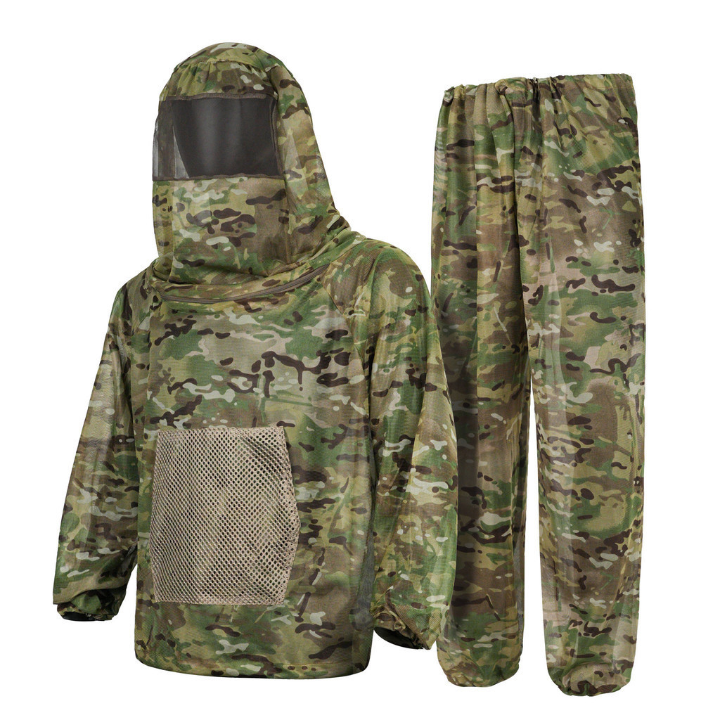 Roupas De Camuflagem Auspiciosas , Acampamento De Aventura , Caminhada , Tecelagem , Capas Repelentes De Mosquitos E Ca
