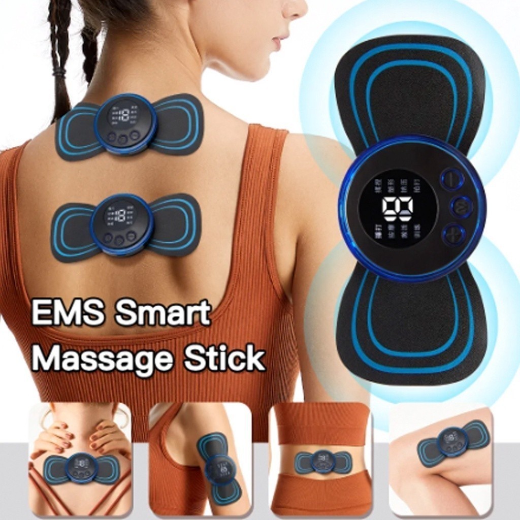 KIT 2-10 peças Mini Massageador EMS Estimulador Elétrico Portátil  Pescoço Para Alívio Da Dor Muscular Cervical