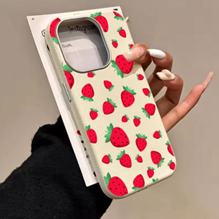 Morango Capinha Capa Coruro Para IPhone 13 11 12 16 15 14 17 Ar Normal Plus Pro Max Tarântula Caso De Telefone De Couro em Oferta na Shopee