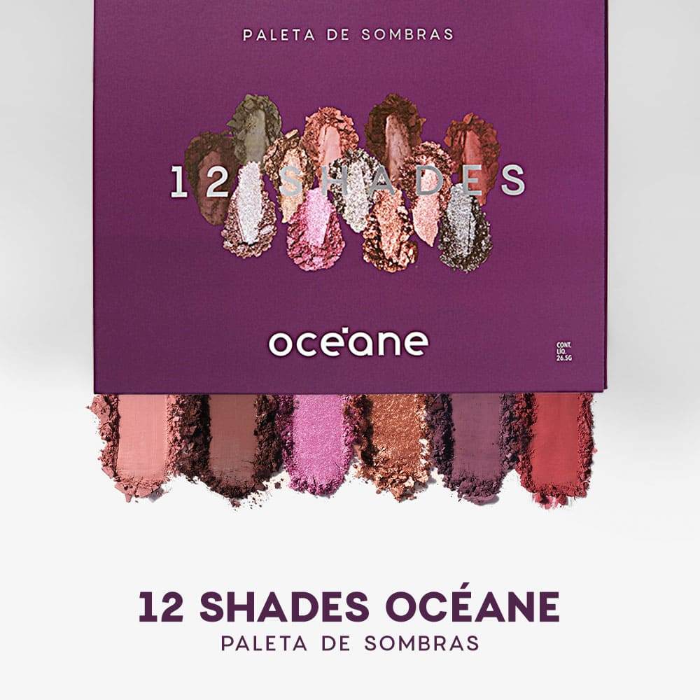 Detalhes do Paleta de Sombras - 12 Shades Océane Purple 26,5g