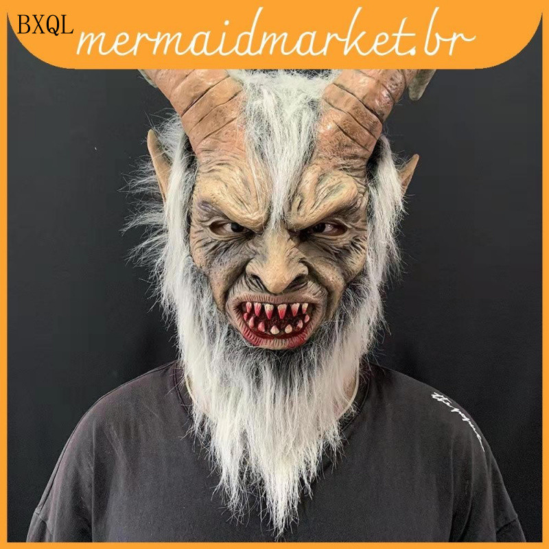 E o Medo Exala Horror Com Esta Máscara Realista de Cosplay de Lúcifer HLQN em Oferta na Shopee