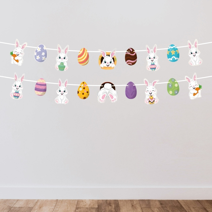 Faixa Decorativa de Páscoa - Personagens - 82x16,5cm - 1 unidade - Regina - Rizzo em Oferta na Shopee