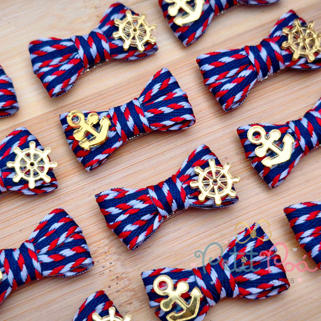 ADESIVO PET LAÇO NÁUTICO LUXO - BANHO E TOSA  (12 UNIDADES)