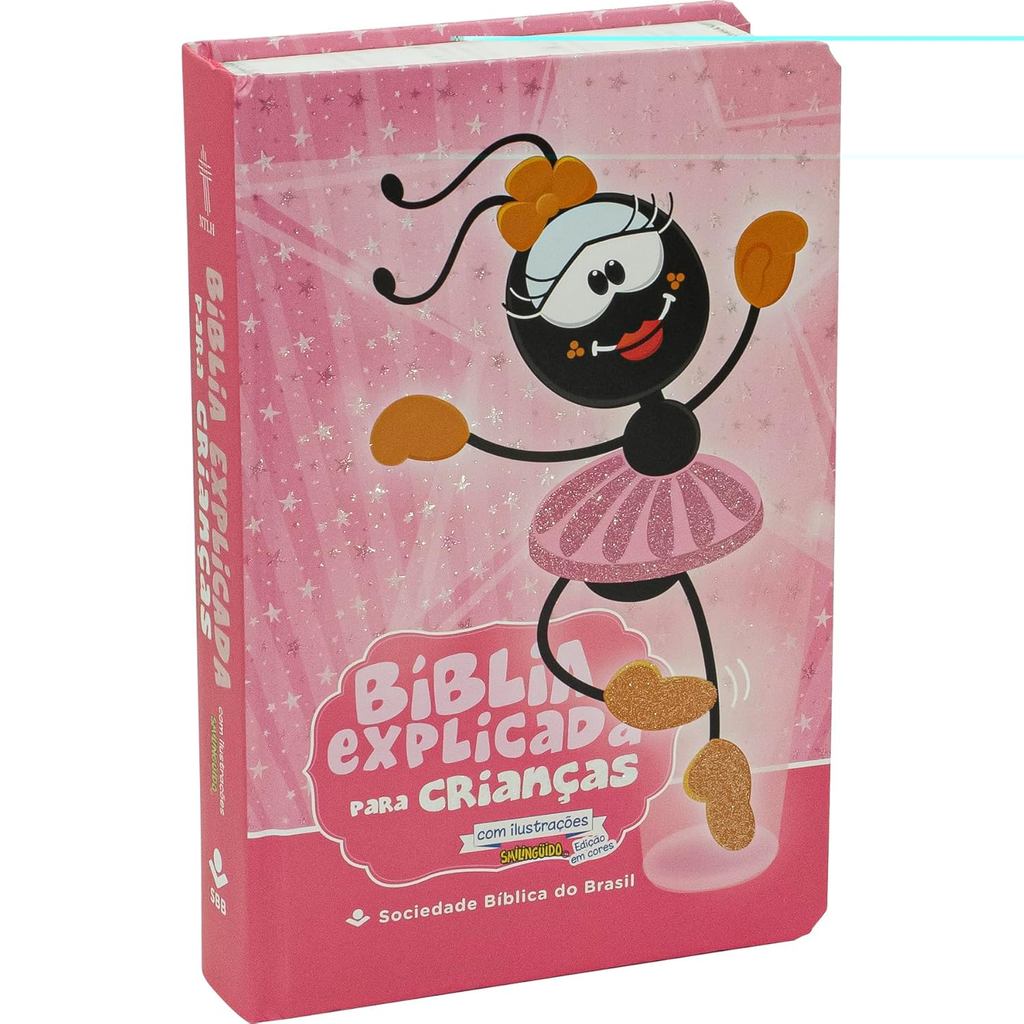 Bíblia Explicada Para Crianças Smilinguido | NTLH | Capa Dura | Bailarina