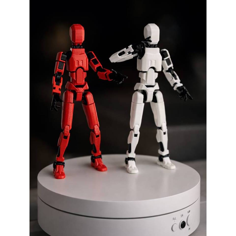 Kit 02 Bonecos 100% Articulatos Multi Dummy 13 Brinquedo Manequim Infantil DESMONTADO. VERMELHO PRETO/ BRANCO PRETO em Oferta na Shopee