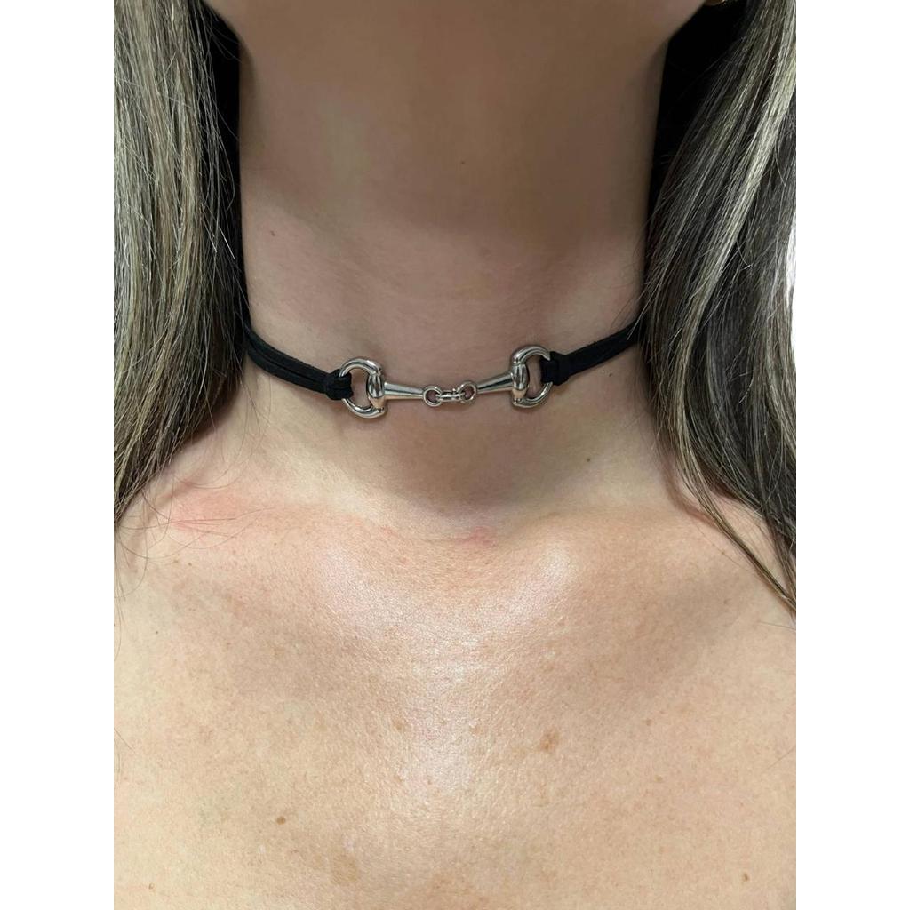 Colar Choker Country Feminino Western Mini-Bridão