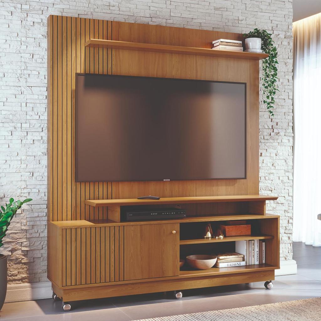 Home Theater 160cm Para TV Até 65 Polegadas Com Rodízios Ares Madetec