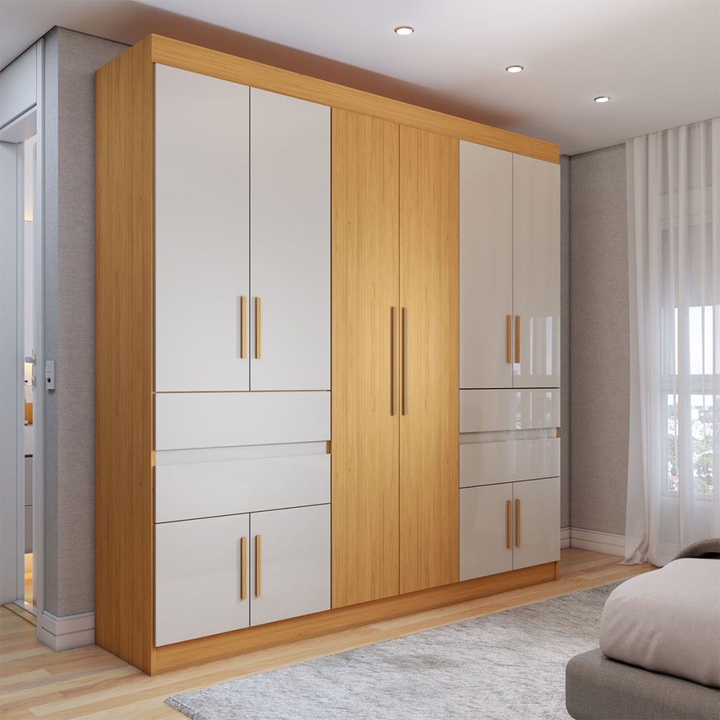 Guarda-Roupa Casal Triano 10 Portas 4 Gavetas - Panorama Móveis