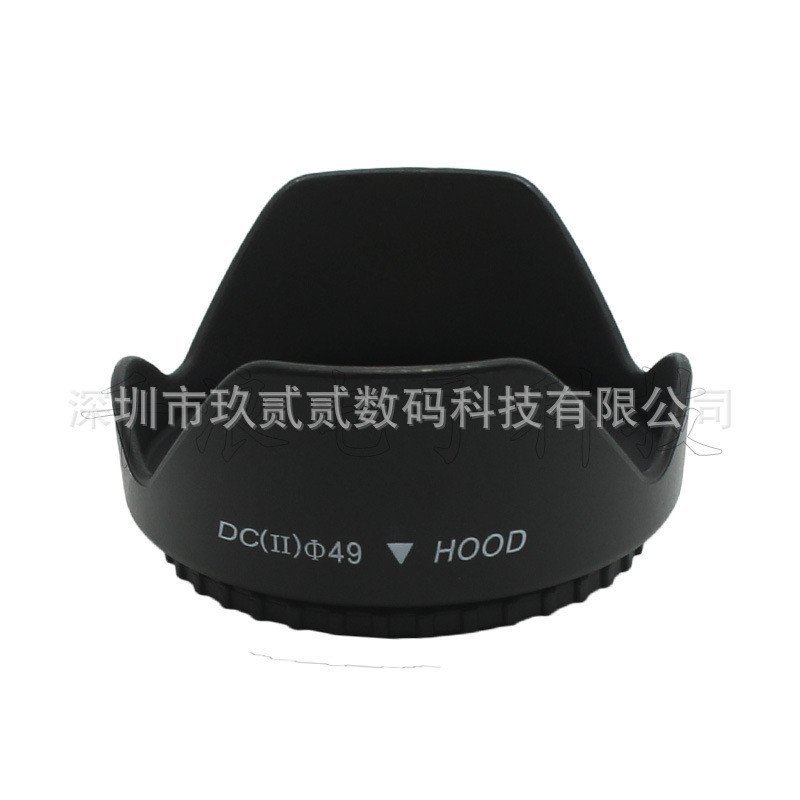Para-sol universal em formato de flor com rosca, para lentes de 49, 52, 55, 58mm, acessórios para lentes de câmeras SLR.