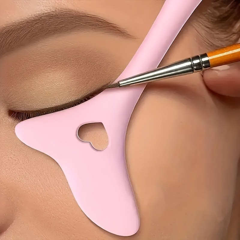 1PC Delineador De Silicone Ferramenta De Maquiagem Auxiliar Modelo De Reutilizável Rápido Molde Banheiro Durável E Flexí