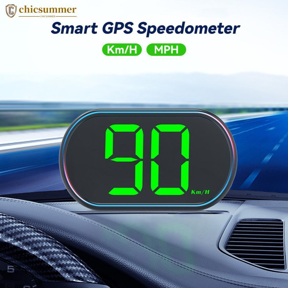 CHICSUMMER Carro Digital GPS HUD Head Display Velocímetro Medidor De Velocidade Para Caminhão Plug and Play Acessórios D
