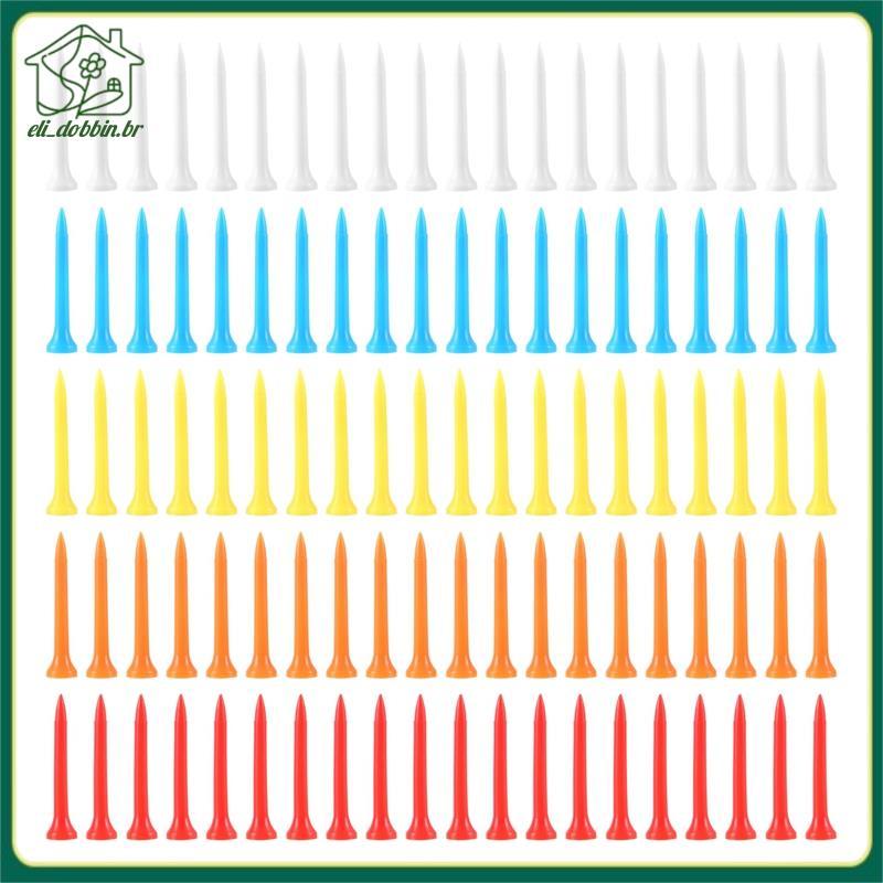 [eli_dobbin.br] 100 Peças Camisetas De Golfe 54 mm Plástico Cor Mista