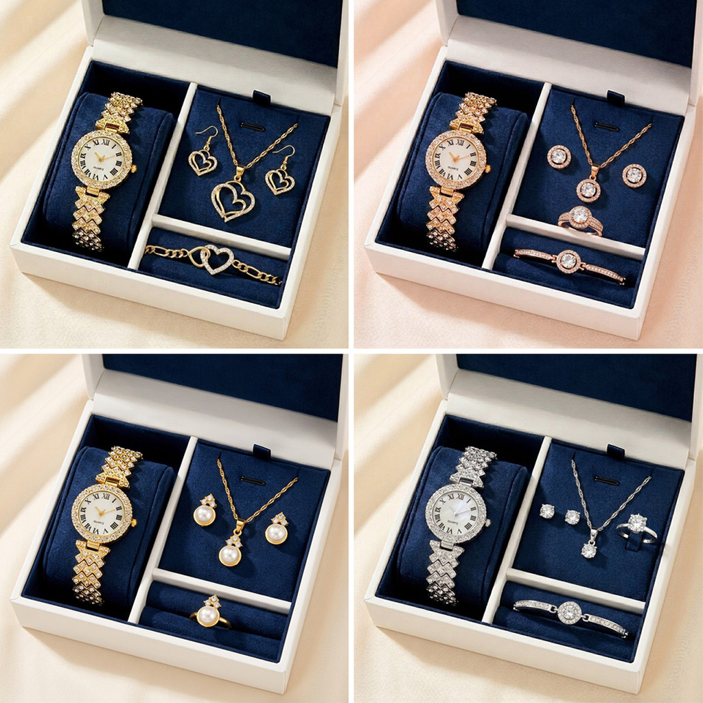 Conjunto de Relógio Feminino - Elegância Original em Oferta na Shopee