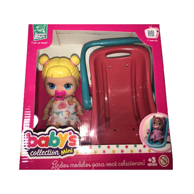 Babys Collection Bebe Conforto - Loira - Bebe conforto rosa SUPER TOYS
